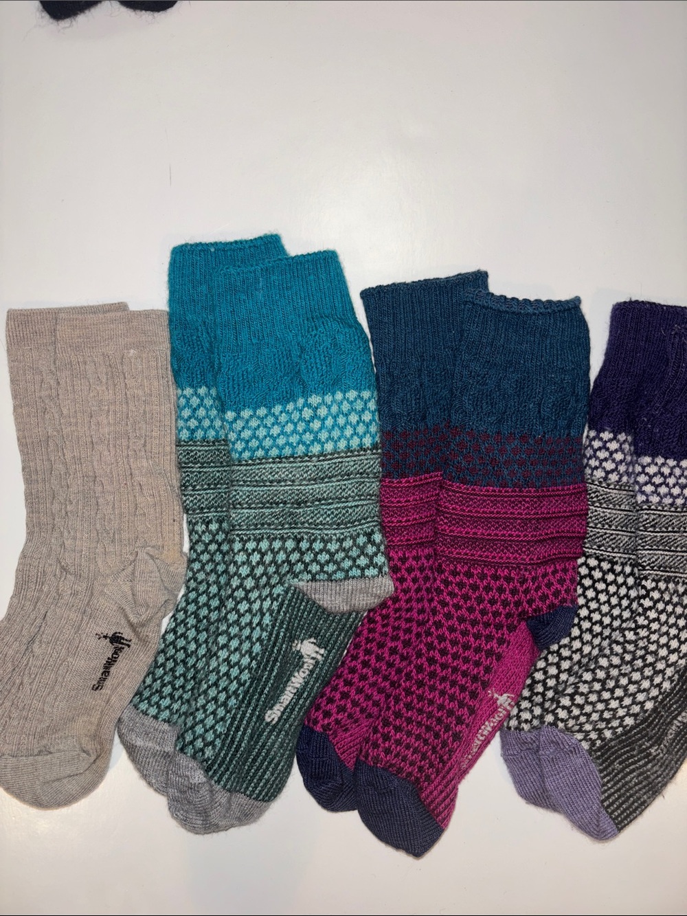 Smartwool Patterned Wool Socks-bundle of 4